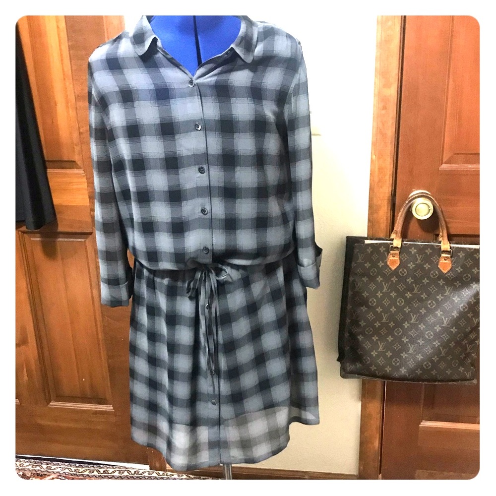 Halogen Plaid Dress